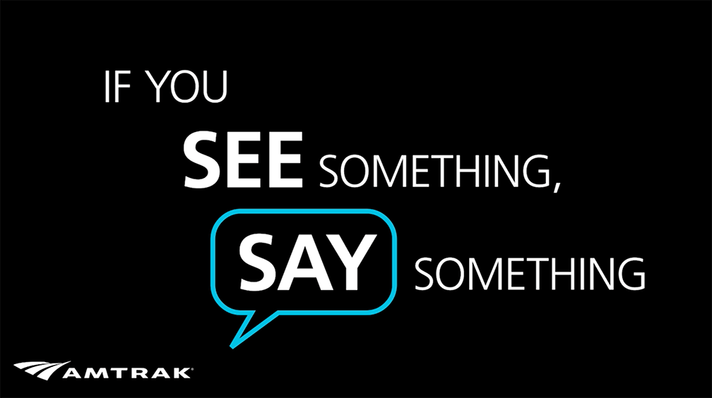 video PSA run at Amtrak stations